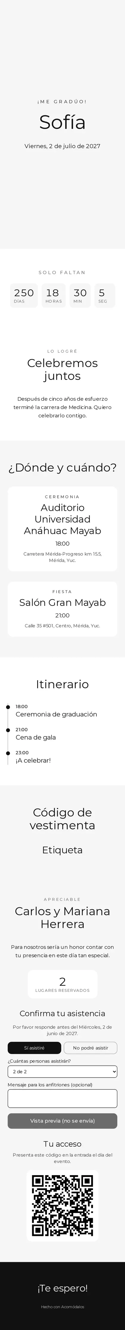 Invitación Moderna de Acomódalos, para cualquier fiesta